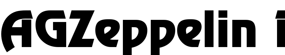 AGZeppelin Roman Font Download Free